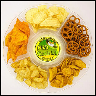 Phil's pickle dip with Chip Platter